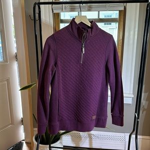 L.L. Bean plum 1/4 zip (never worn)
